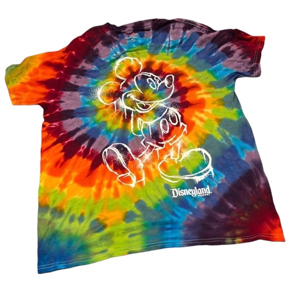 New Disneyland Resort Disney Parks Tye Die Tie Dye T shirt Size Medium - Picture 12 of 15